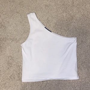 Brandy one shoulder crop top